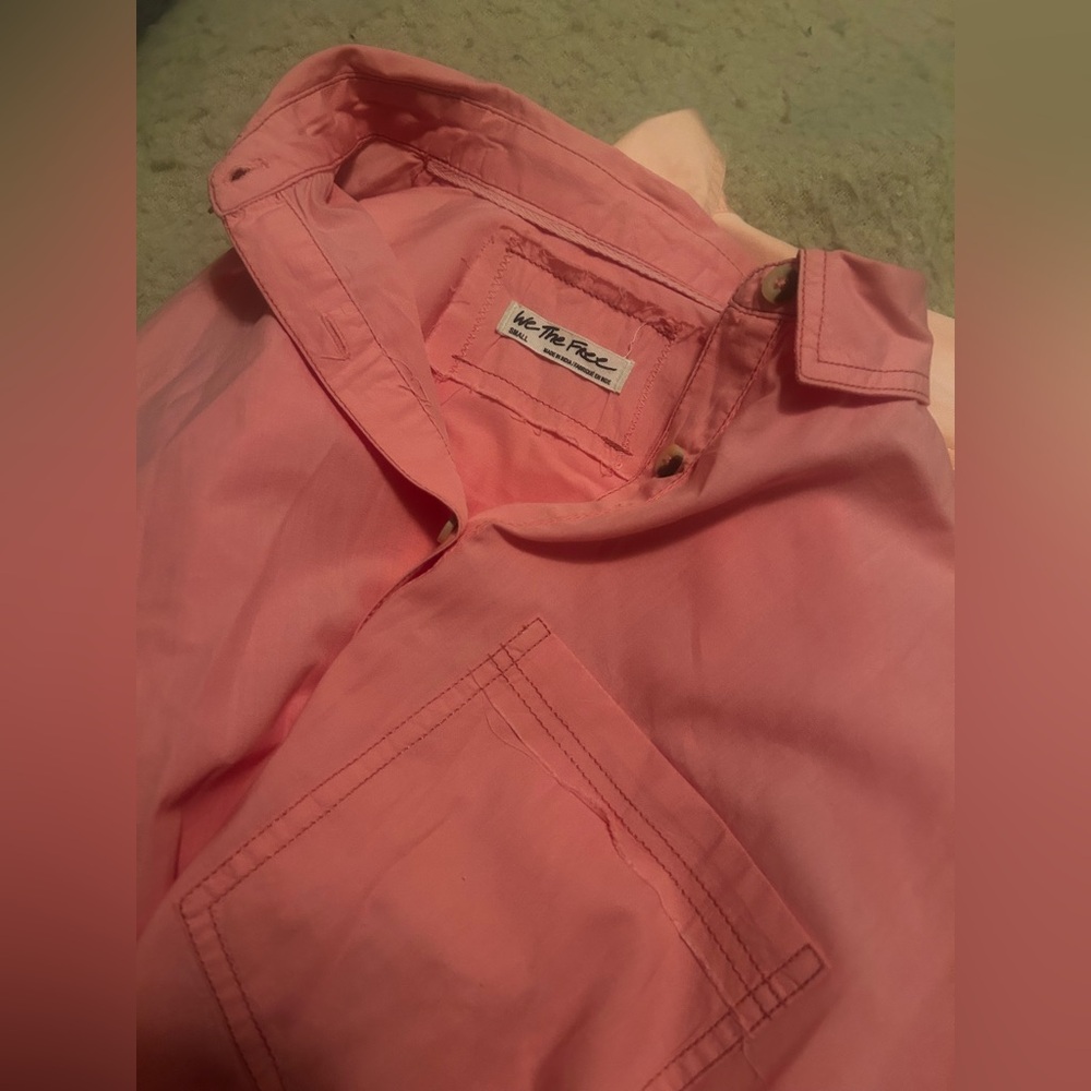 We The Free PinkButton Down Shirt